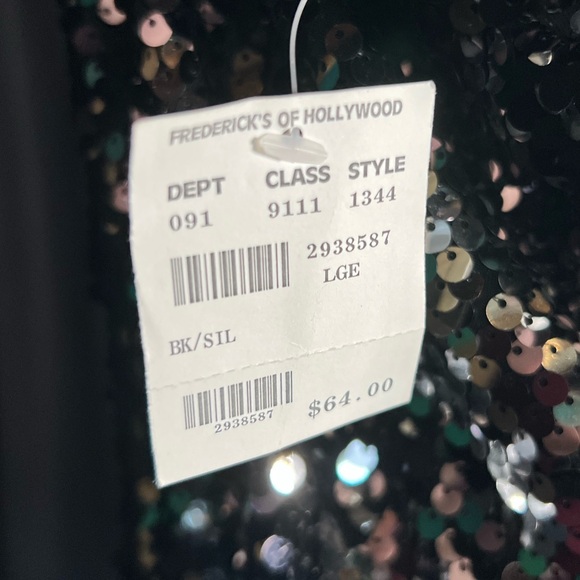 Black & Silver Sequin mini dress - Picture 3 of 5